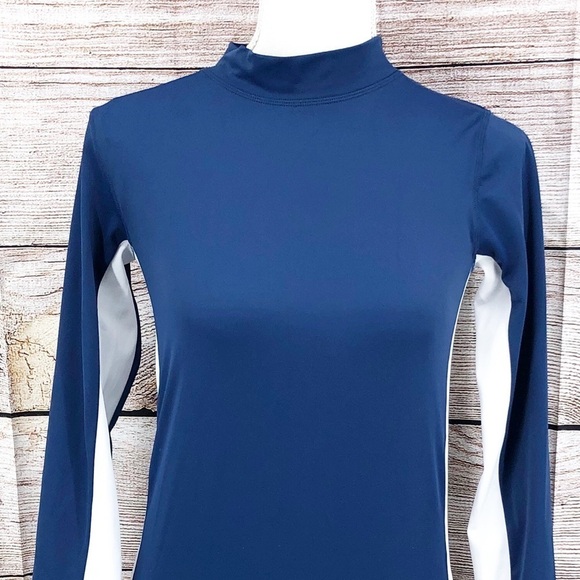 Boden Dark Blue and White Long Sleeve Rash Guard Size 11-12Y - Picture 8 of 8